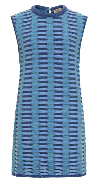 Wells Dress in Cobalt Aqua
