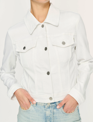 Vika Classic Denim Jacket in White
