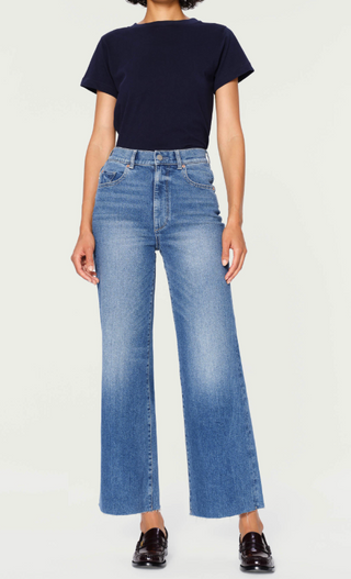 Hepburn Wide Leg High Rise Ankle in Driggs