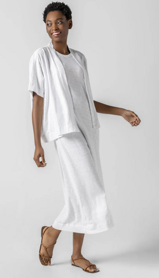 Travel Cardigan in White