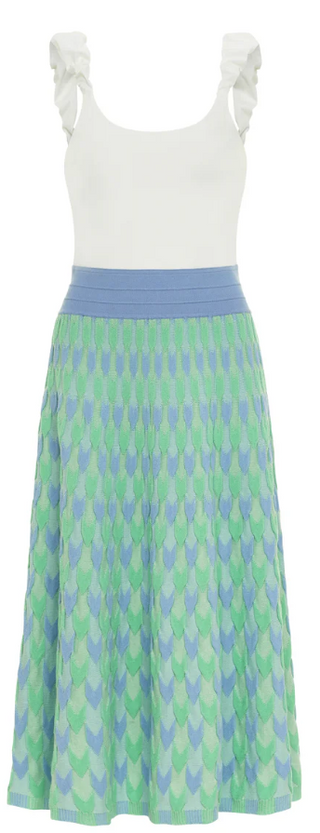 Hayden Midi Dress in Seafoam