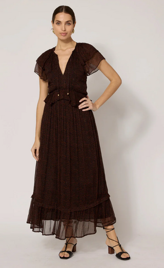 Tatum Ankle Dress in Siena Print
