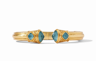 Astor Demi Cuff in Iridescent Peacock Blue