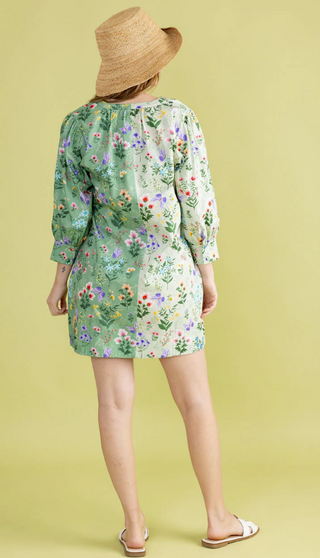 Paloma Dress in Mixed Botanical