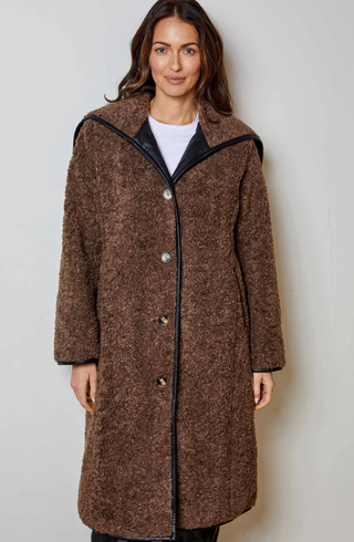 Trace Coat in Umber Combo