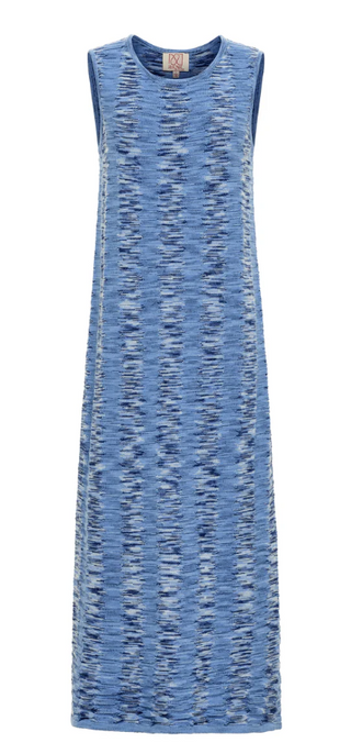 Margot Midi Dress in Dark Water