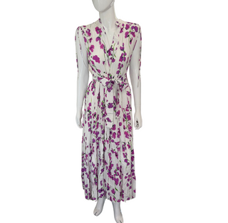 Virginia Print Dress in Purple Lavender