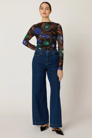 Remy Top in Mariposa Print