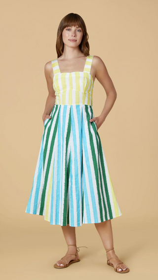Alice Dress in Sorrento Stripe