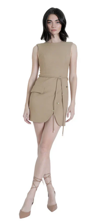 Zara Mini Dress in Camel