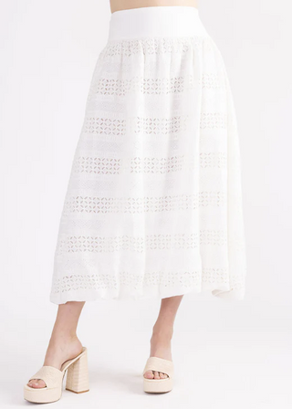 Dody Skirt in Washed White
