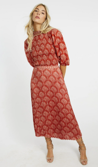 Lucille Skirt in Rust Ginko Breeze