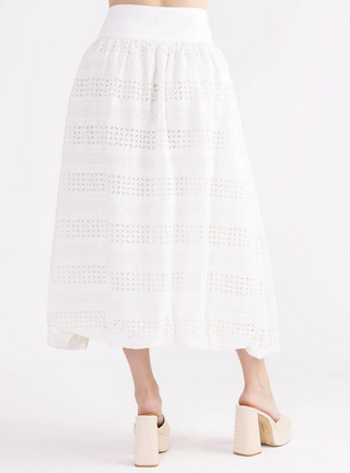 Dody Skirt in Washed White