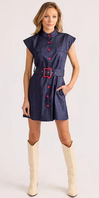 Suzie Dress in Ink Blue