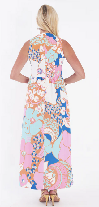 Nina Dress in Narnia Nectarine