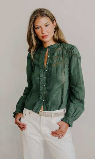 Delia Top in Green