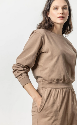 Shrunken Sweatshirt in Shiitake
