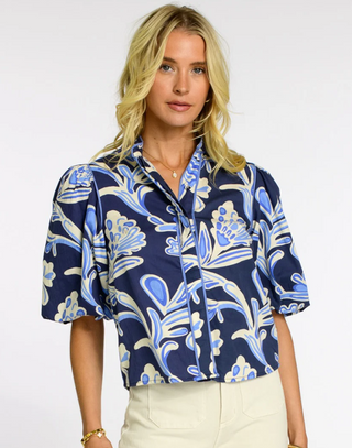 Edie Top in Grand Entrance Navy