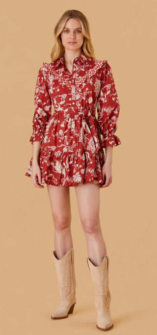 Dale Dress in Rust