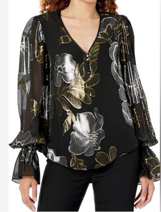 Kaito Top in Black/Metallic
