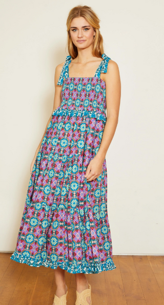 Delphine Dress in Kaleidoscope Batik