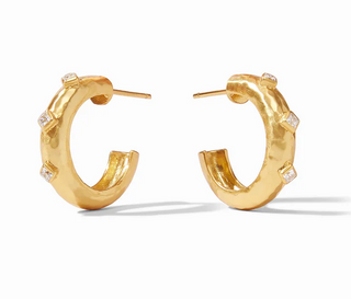 Noel Stone Hoop in CZ - Small