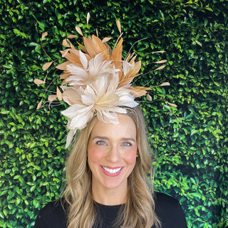 Fascinator 2023-Beige/Tan