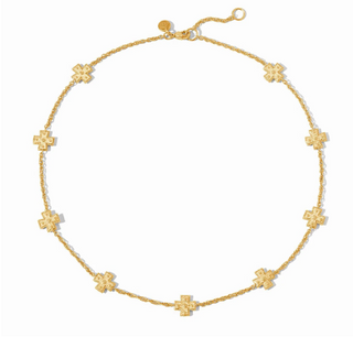 Malta Canterbury Delicate Station Necklace in Gold