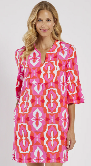 Kerry Dress in Butterfly Tile Sorbet