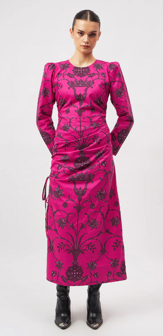 Helena Dress in Meknes Fuchsia