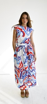 Yarrow Skirt in Abstract Fish