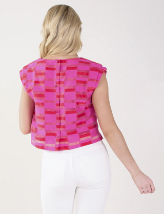 Hattie Tank in Sunset Stripe