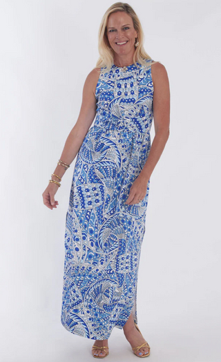 Nina Dress in Falcon Bluejay