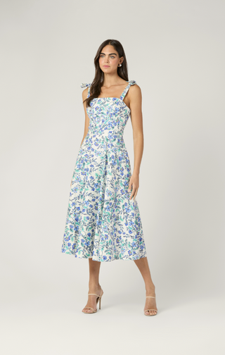 Majorelle Dress in Blue Multi
