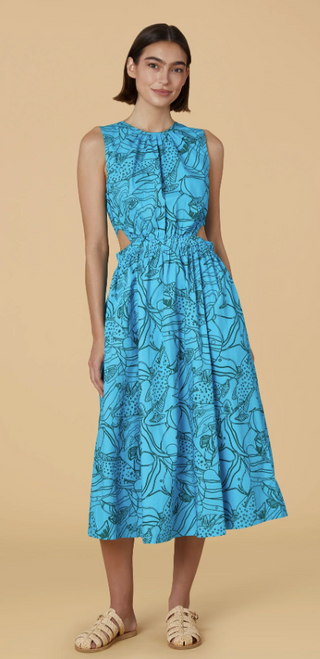 Betsy Dress in Reef Reverse