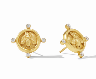 Bee Cameo Stud Gold