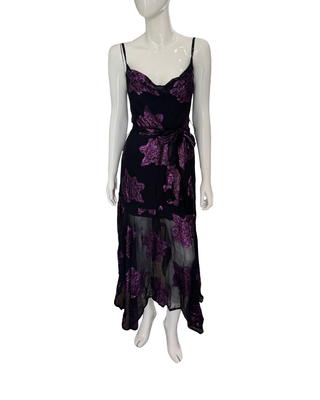 Sabrina Midi Dress in Magenta