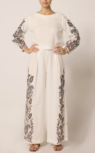 Beau Pant in Veneto Paisley Print