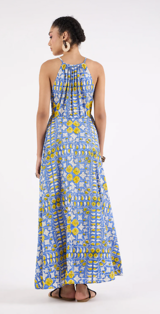 Marina Dress in Heritage Iris