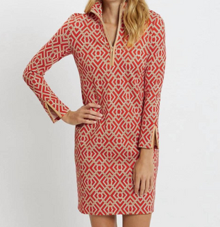 Anna Dress in Garden Lattice Paprika – Monkee's of Louisville Anna Dress in Garden Lattice Paprika – Monkee's of Louisville