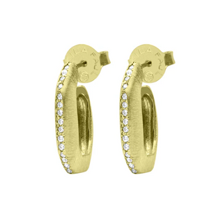 Contessa Hoop in Brushed Gold