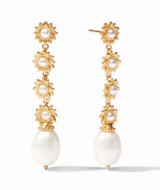 Flora Tier Earring in Pearl