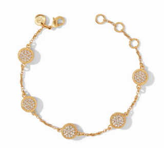 Windsor Delicate Bracelet in Gold/Pave