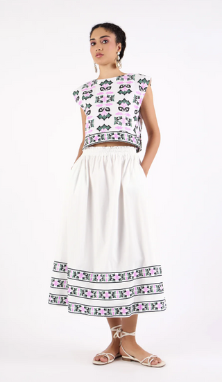 Amber Skirt in Papillon Moss