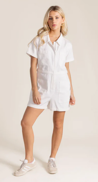 Alicia Romper in White