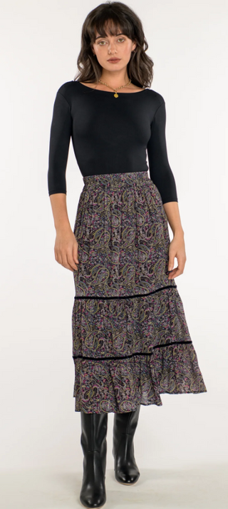 Surrey Skirt in Paisley