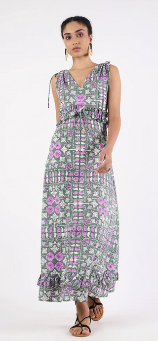 Drew Dress in Heritage Wisteria
