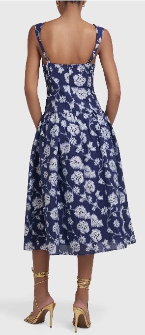 Abernathy Dress in Navy