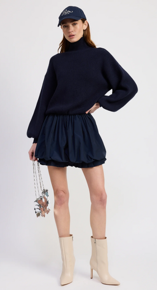 Florentina Mini Dress in Navy