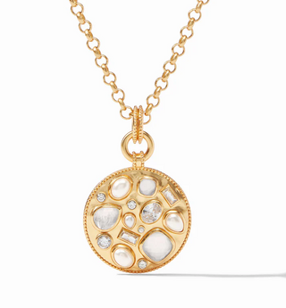 Antonia Mosaic Pendant in Iridescent Clear Crystal